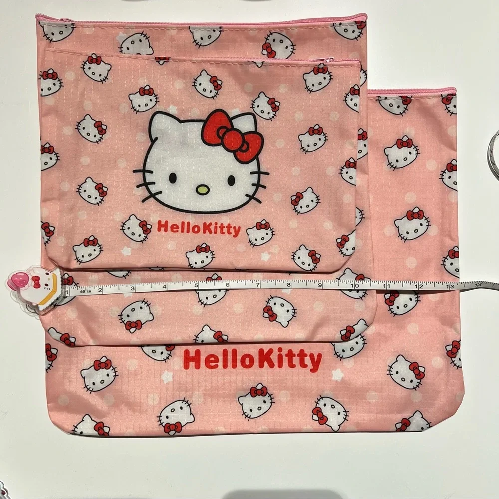 New Unused Pink Hello Kitty travel storage Bag Set 6pc